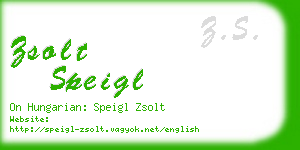 zsolt speigl business card